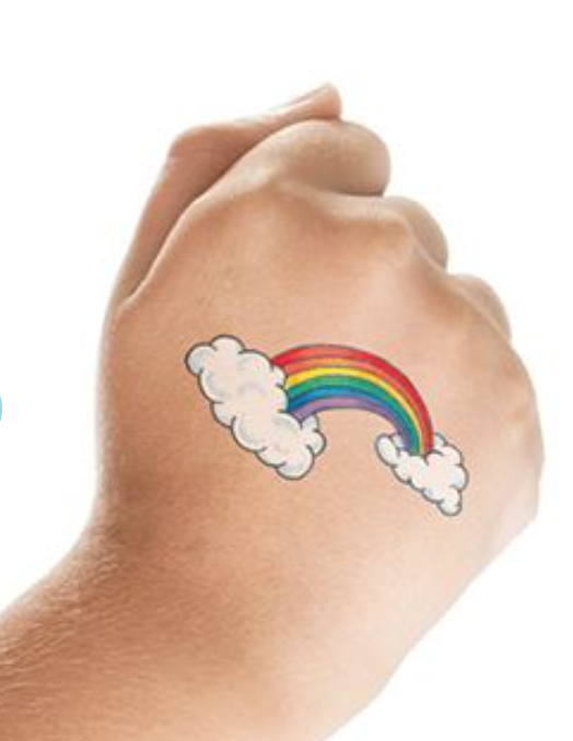 Rainbow Temporary Tattoo (50 unit) #2559