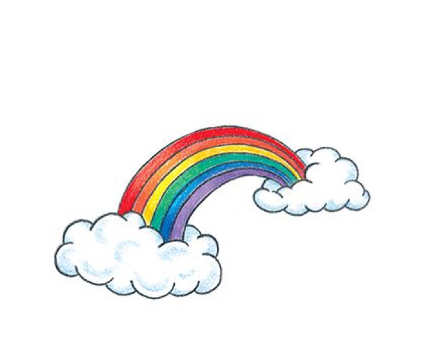 Rainbow Temporary Tattoo (50 unit) #2559