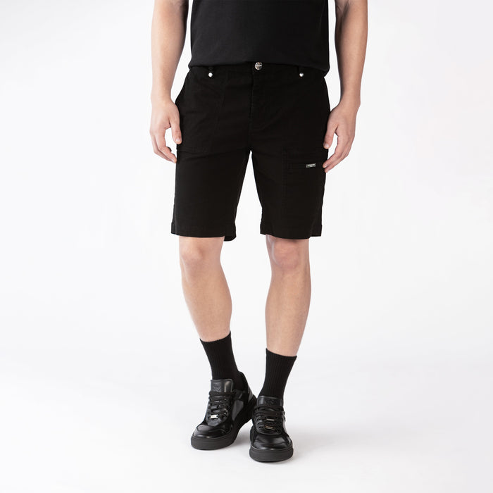 RAJ 2 DENIM SHORT MEN BLACK