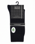 Rizzi Black Pure Cotton Aloe Vera Infused Non-Biding Seamless Socks