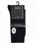 Rizzi Black Pure Cotton Aloe Vera Infused Non-Biding Seamless Socks