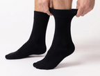 Rizzi Black Pure Cotton Aloe Vera Infused Non-Biding Seamless Socks