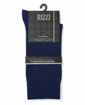 Rizzi Navy Pure Cotton Antimicrobial Protection Non-Biding Seamless Socks