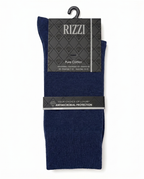 Rizzi Navy Pure Cotton Antimicrobial Protection Non-Biding Seamless Socks