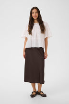 Saint Tropez Lodisa Skirt - Chocolate Brown