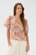 Saint Tropez Rainie Blouse - Ballerina Brushed