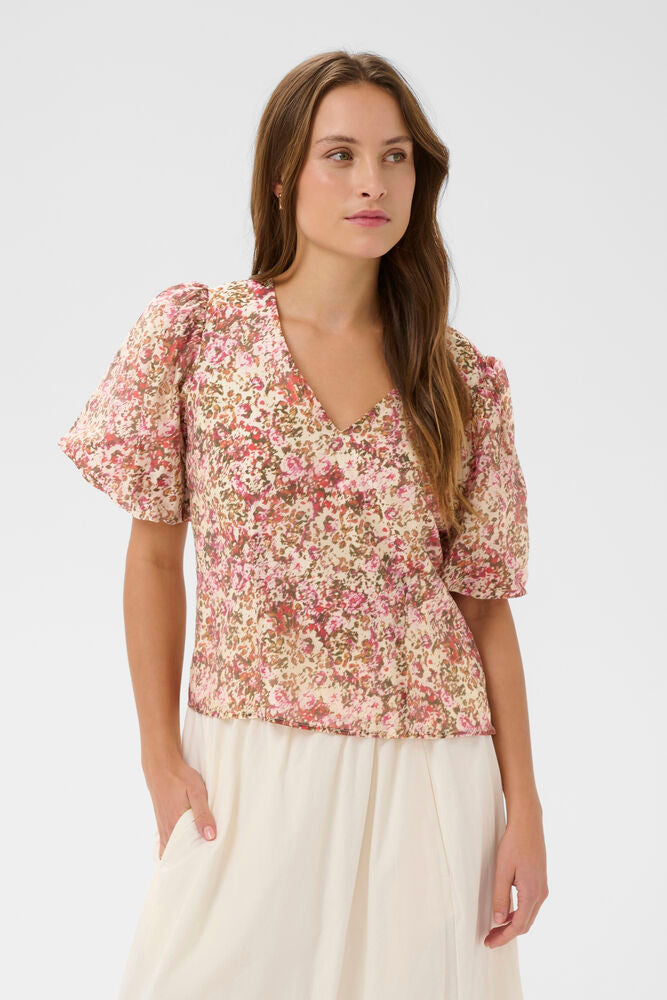 Saint Tropez Rainie Blouse - Ballerina Brushed