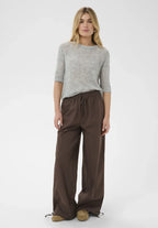 Saint Tropez Sabbara Short Sleeve Pullover - Mist Grey Melange