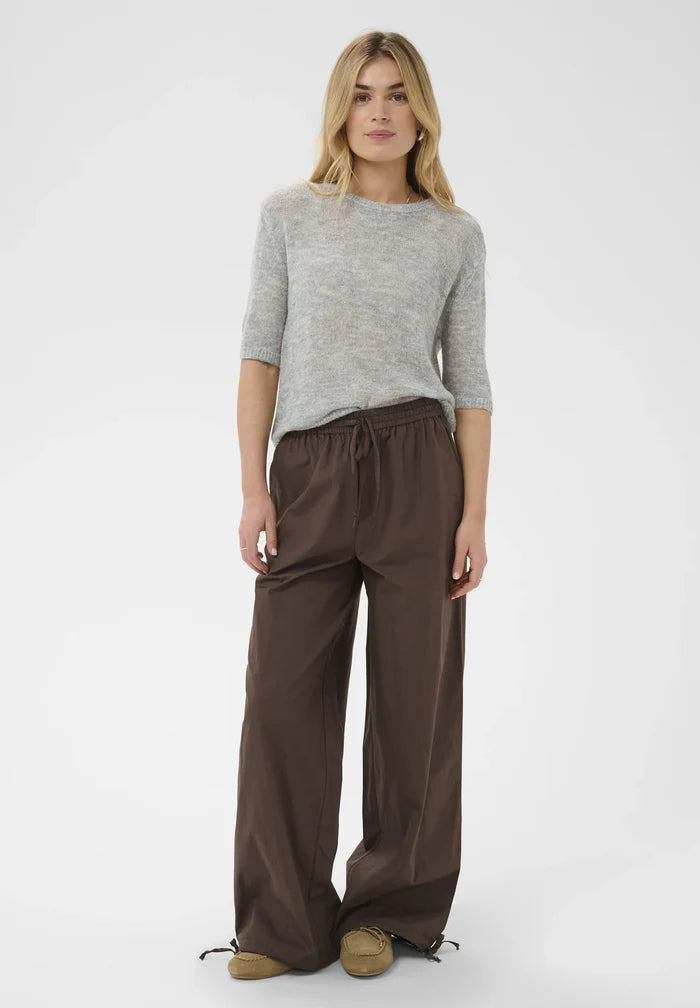 Saint Tropez Sabbara Short Sleeve Pullover - Mist Grey Melange