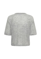 Saint Tropez Sabbara Short Sleeve Pullover - Mist Grey Melange
