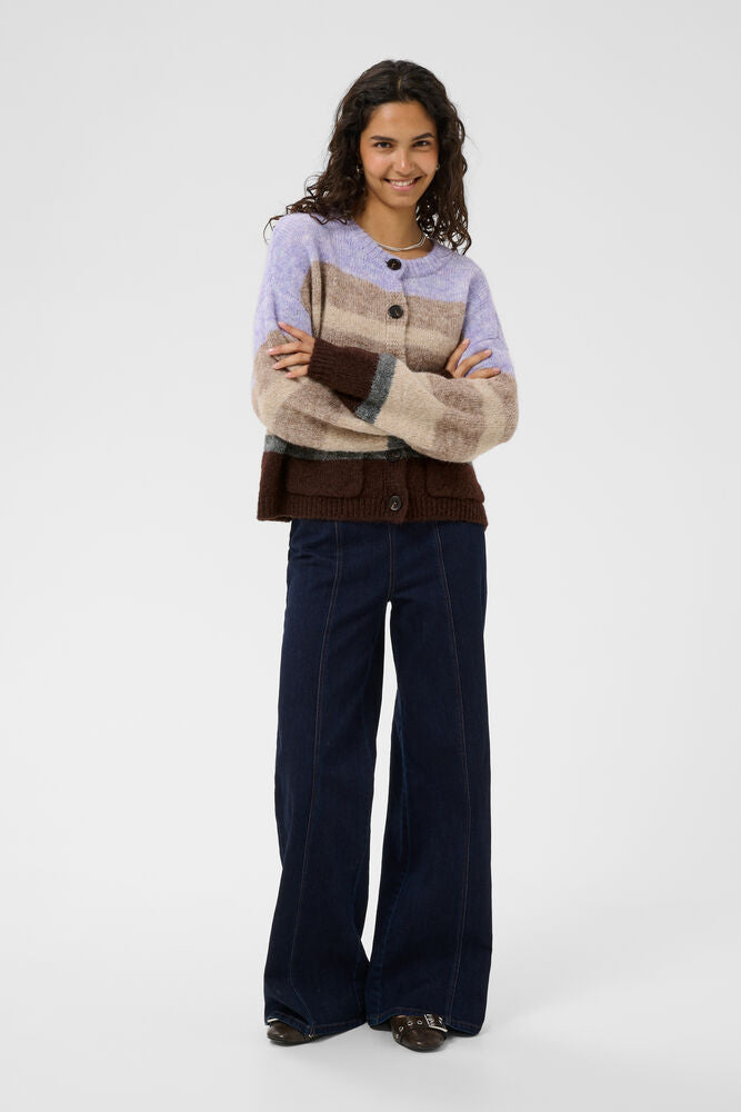 Saint Tropez Seraphina Cardigan - Chocolate Lilac