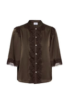 Saint Tropez Teagan Shirt - Chocolate Brown