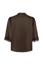 Saint Tropez Teagan Shirt - Chocolate Brown