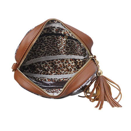 !SALE! Chic Cow Chic Faux Leather NGIL Crossbody Bag