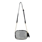 clear crossbody bag, stadium clear bag, concert clear purse, PVC crossbody bag, faux leather clear bag, stadium approved bag, gold accent clear bag, see through concert purse, transparent crossbody, clear bag with tassel, festival ready clear bag, event clear crossbody, trendy stadium purse, concert event bag, hands-free clear bag, stadium style bag, chic transparent purse, fringe clear crossbody, sports event clear bag, music festival bag, fashion stadium bag