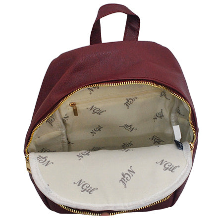 !SALE! Red NGIL Faux Leather Mini Backpack