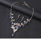 SET678 - Retro Crystal Gemstone Necklace Set