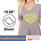 Siser EasyWeed Fluorescent 19.66" x 12" Sheet
