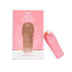 Pink packaging and roller product of Slick Oil Absorbing Volcanic Roller [Removes Oil & Shine] | Dreambox Beauty designed for skincare to reduce oil and shine on the face.