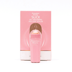 Slick Oil Absorbing Volcanic Roller [Removes Oil & Shine] | Dreambox Beauty in a pink container with a volcanic mineral roller, designed for skincare to reduce shine and absorb oil.