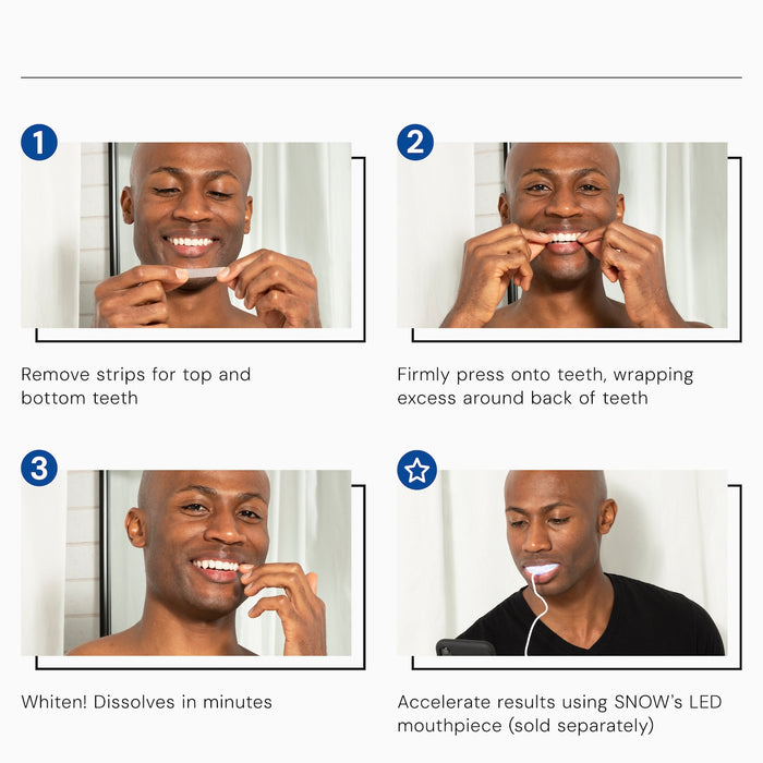 Diamond Dissolving Whitening Strips - SNOW® Oral Care