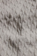 Soft Cable Half Zip Neck Sweater in Grey Marl - TAILORED ATHLETE - USA