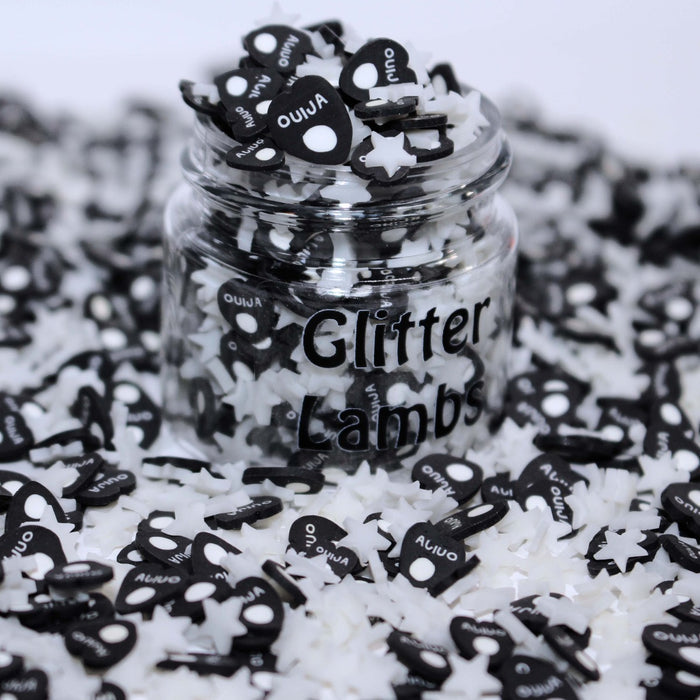 Spirit Board Halloween Fake Polymer Clay Slice Sprinkles by GlitterLambs.com Planchette Ouija