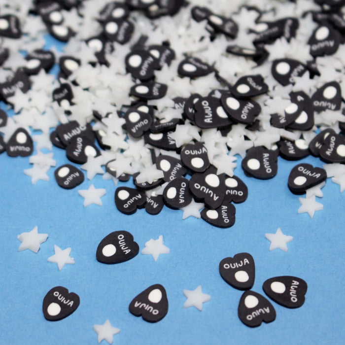 Spirit Board Halloween Fake Polymer Clay Slice Sprinkles by GlitterLambs.com Planchette Ouija
