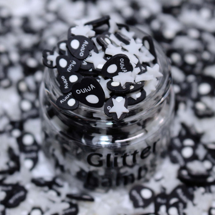 Spirit Board Halloween Fake Polymer Clay Slice Sprinkles by GlitterLambs.com Planchette Ouija