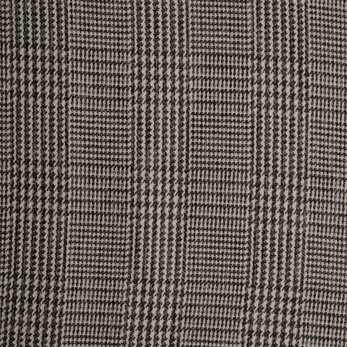 Steven Land Black Glen Check Spread Collar French Cuffs Wrinkle & Shrink Free Cotton Dress Shirt - The Suit Depot