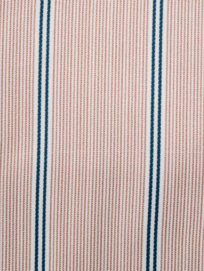 Steven Land Brown Stripe Spread Collar French Cuff Wrinkle & Shrink Free Dress Shirt
