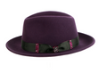Steven Land Men's Blackberry Fine Australian Wool Fedora Hat - The Suit Depot