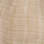 Steven Land Sand Plaid Spread Collar French Cuffs Wrinkle & Shrink Free Cotton Dress Shirt - The Suit Depot