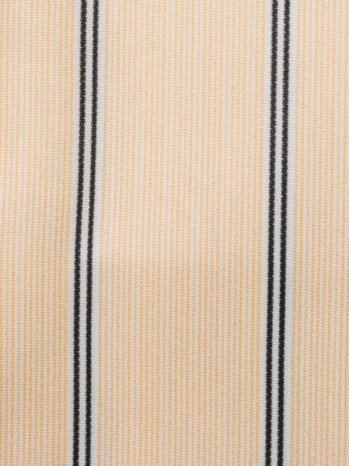 Steven Land Yellow Stripe Spread Collar French Cuff Wrinkle & Shrink Free Dress Shirt