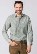 Stockerpoint Traditional Campos3 "Schilf" long sleeve shirt featuring retro design and horn buttons.