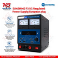 SUNSHINE P3 DC Regulated Power Supply – 5V/8.4V/15V Dual Display (European Plug)