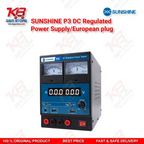 SUNSHINE P3 DC Regulated Power Supply – 5V/8.4V/15V Dual Display (European Plug)