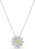 SWAROVSKI Eternal Flower Pendant -Yellow #5512662 - Shoppers-kart.com
