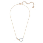 Swarovski Infinity Heart Necklace – White Crystal & Rose Gold - Shoppers-kart.com