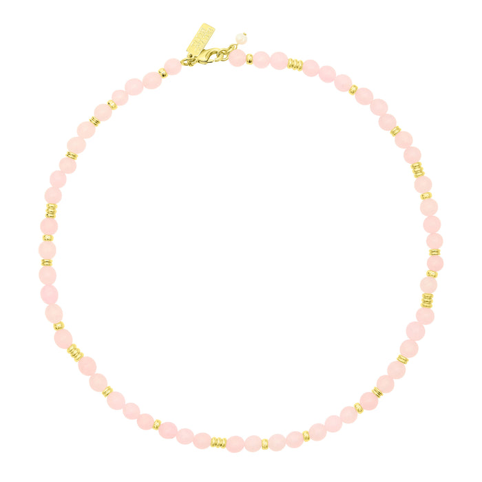 Talis Chains Jaipur Choker - Rose Quartz