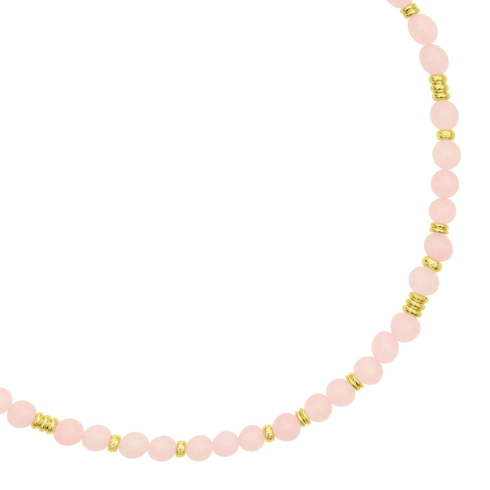 Talis Chains Jaipur Choker - Rose Quartz