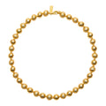 Talis Chains Textured Ball Bead Choker - Gold