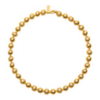 Talis Chains Textured Ball Bead Choker - Gold
