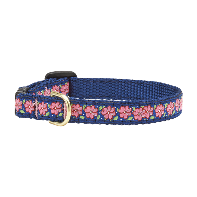 PINK-GARDEN-DOG-COLLAR-SMALL-BREED-TEACUP