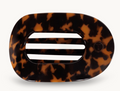 Teleties Small Flat Round Clip - Tortoise