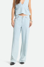 Women's The Chloe 5-Pocket Pant in the color Two Boot Stripe - Women's Front View
