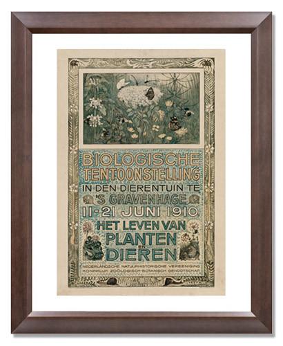 MFA Prints archival replica print of Theodorus van Hoytema, Biologische Tentoonstelling, 1910 from the Museum of Fine Arts, Boston collection.