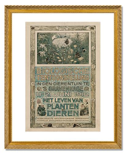 MFA Prints archival replica print of Theodorus van Hoytema, Biologische Tentoonstelling, 1910 from the Museum of Fine Arts, Boston collection.