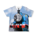 Thomas the Dank Engine Kid's Tee in Surreal Azure Horizon. CPSIA Compliant, OEKO-TEX® 100, REACH Compliant.