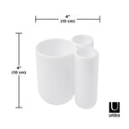 Tumblers & Toothbrush Holders | color: White